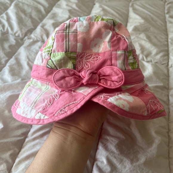 Janie and Jack Baby Girl Floral Cotton Hat 2T-3T - Picture 2 of 5